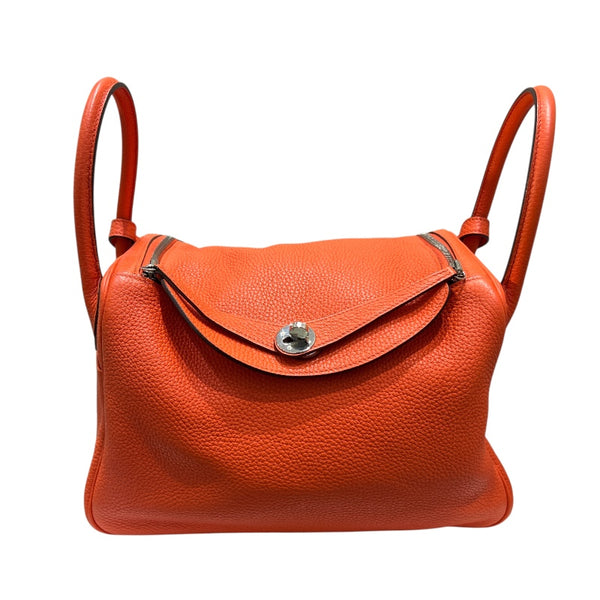 エルメス HERMES リンディ30 A刻 カプシーヌ/SV金具 トリヨン レディース ショルダーバッグ