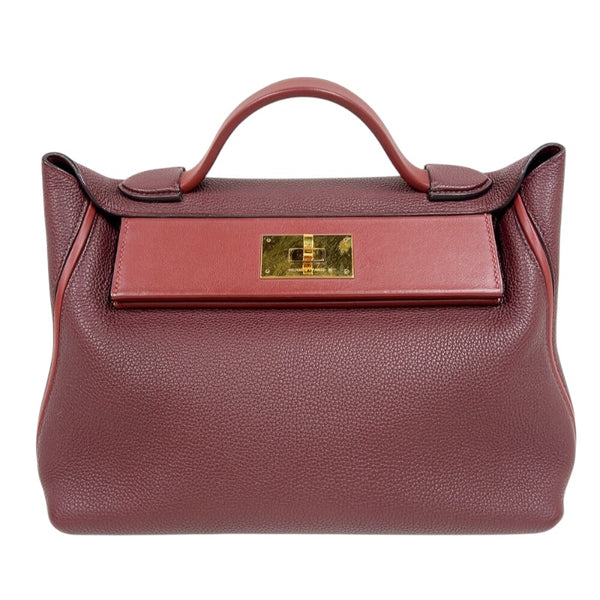 エルメス HERMES サックヴァンキャトル29 C刻印　(2018年製) ルージュアッシュ　ゴールド金具 トゴ/スイフト レディース ハンドバッグ