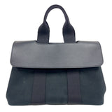 エルメス HERMES ヴァルパライソPM ブラック　シルバー金具 トワル レディース ハンドバッグ