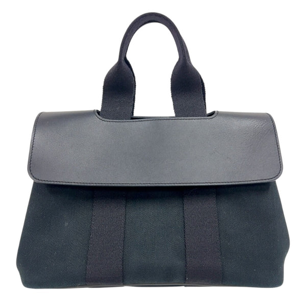 エルメス HERMES ヴァルパライソPM ブラック　シルバー金具 トワル レディース ハンドバッグ