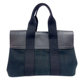 エルメス HERMES ヴァルパライソPM ブラック　シルバー金具 トワル レディース ハンドバッグ