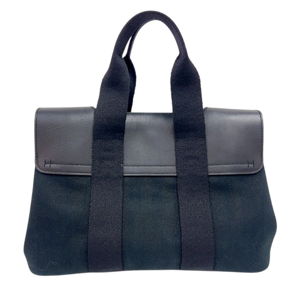エルメス HERMES ヴァルパライソPM ブラック　シルバー金具 トワル レディース ハンドバッグ