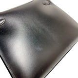 エルメス HERMES ケリー28 外縫い 〇A刻印　（1971年製） ブラック　ゴールド金具 ボックスカーフ レディース ハンドバッグ