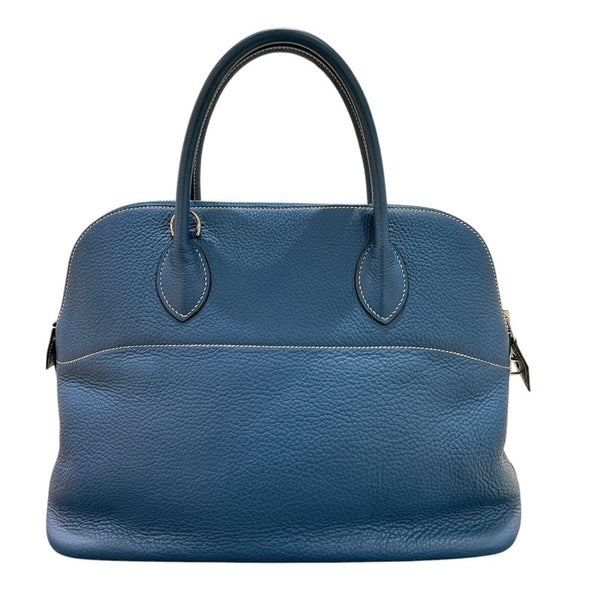 エルメス HERMES ボリード35 ▢G刻 ブルージーン・シルバー金具 トリヨン ユニセックス ハンドバッグ