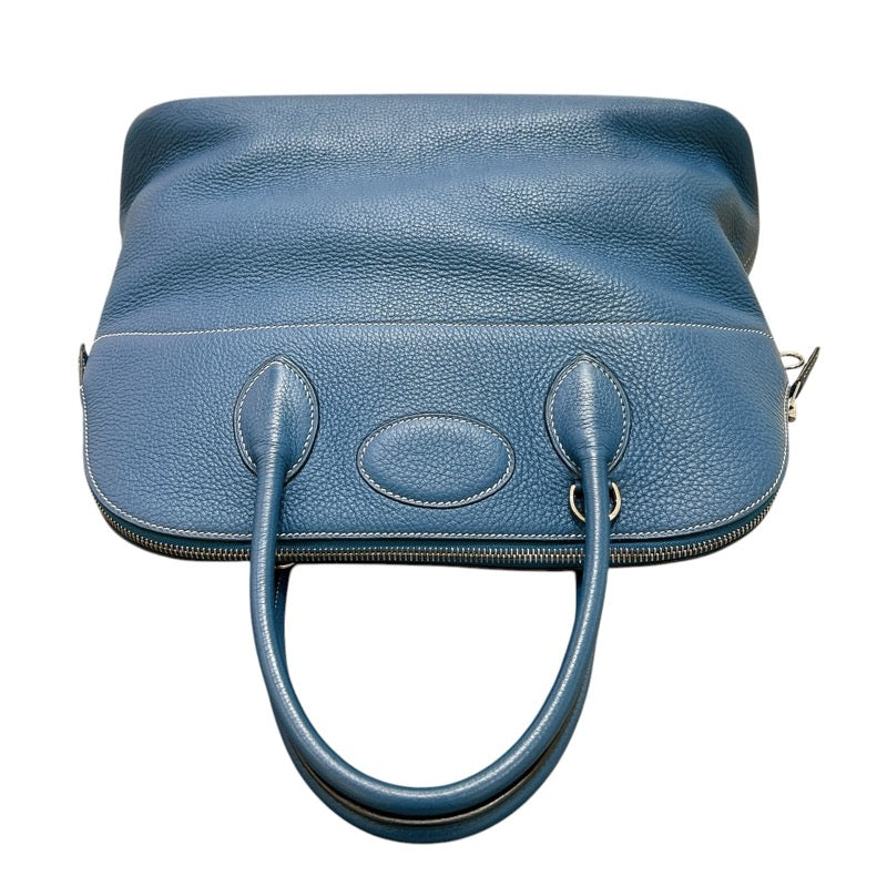 エルメス HERMES ボリード35 ▢G刻 ブルージーン・シルバー金具 トリヨン ユニセックス ハンドバッグ