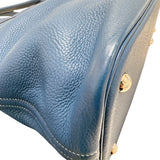 エルメス HERMES ボリード35 ▢G刻 ブルージーン・シルバー金具 トリヨン ユニセックス ハンドバッグ