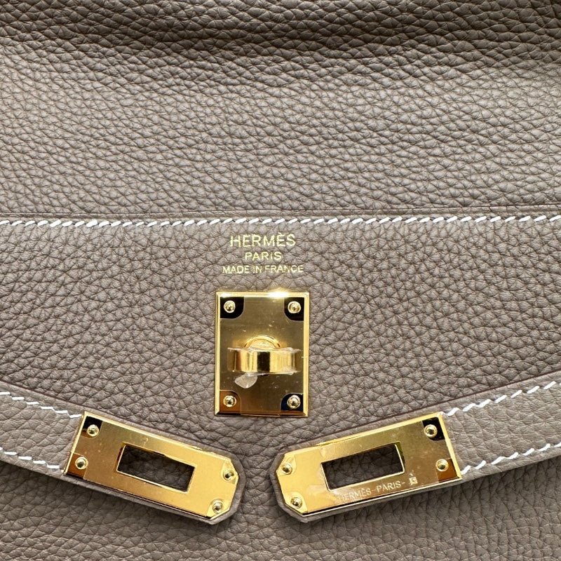 エルメス HERMES ケリー25 内縫い エトゥープ トゴ、GD色金具 レディース