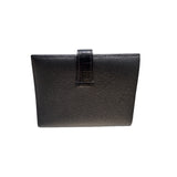 エルメス HERMES ベアンコンパクト　タッチ ブラック エプソン　レザー ユニセックス 二つ折り財布