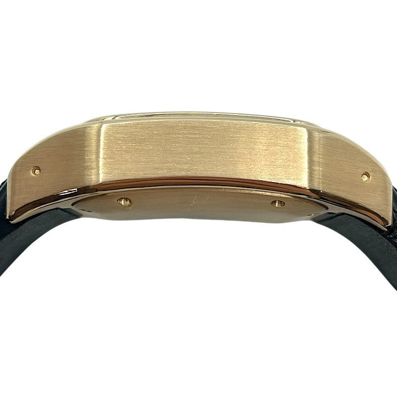 カルティエ Cartier サントス100 MM W20108Y1 ホワイト K18PG/革