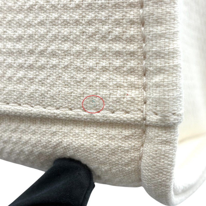 シャネル CHANEL ドーヴィル ショッピングバッグ AS3351 クリーム シルバー金具 ミックスファイバー レディース ショルダーバッグ
