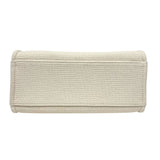 シャネル CHANEL ドーヴィル ショッピングバッグ AS3351 クリーム シルバー金具 ミックスファイバー レディース ショルダーバッグ