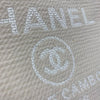 シャネル CHANEL ドーヴィル ショッピングバッグ AS3351 クリーム シルバー金具 ミックスファイバー レディース ショルダーバッグ