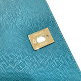 シャネル CHANEL ビジネスアフィニティ チェーン2wayショルダーバッグ A93749 ターコイズ ゴールド金具 キャビアスキン レディース ハンドバッグ
