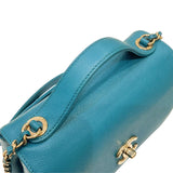 シャネル CHANEL ビジネスアフィニティ チェーン2wayショルダーバッグ A93749 ターコイズ ゴールド金具 キャビアスキン レディース ハンドバッグ