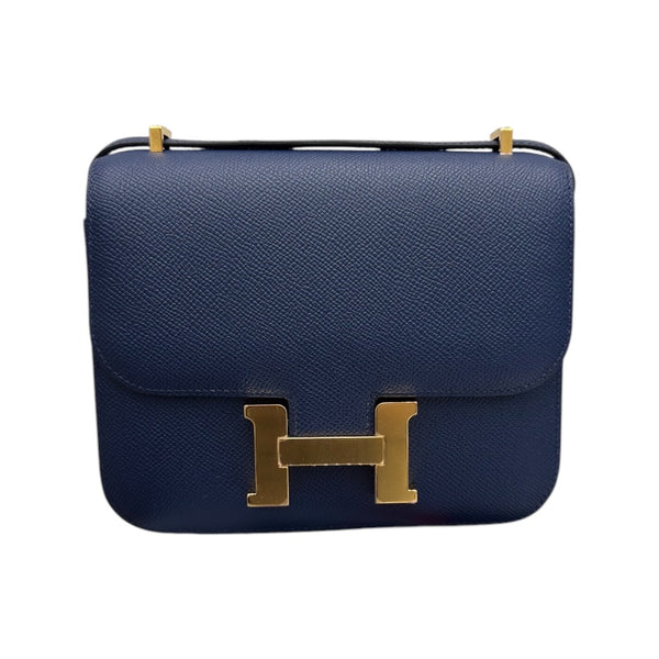 エルメス HERMES コンスタンス3ミニ ブルーネイビー エプソン レディース ショルダーバッグ