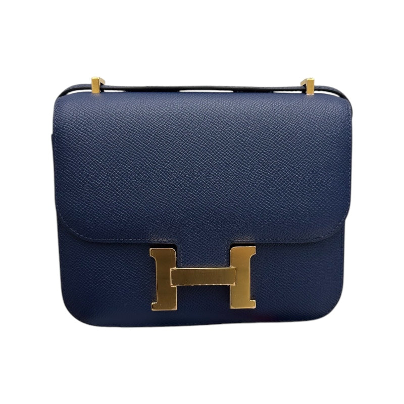 エルメス HERMES コンスタンス3ミニ ブルーネイビー エプソン レディース ショルダーバッグ