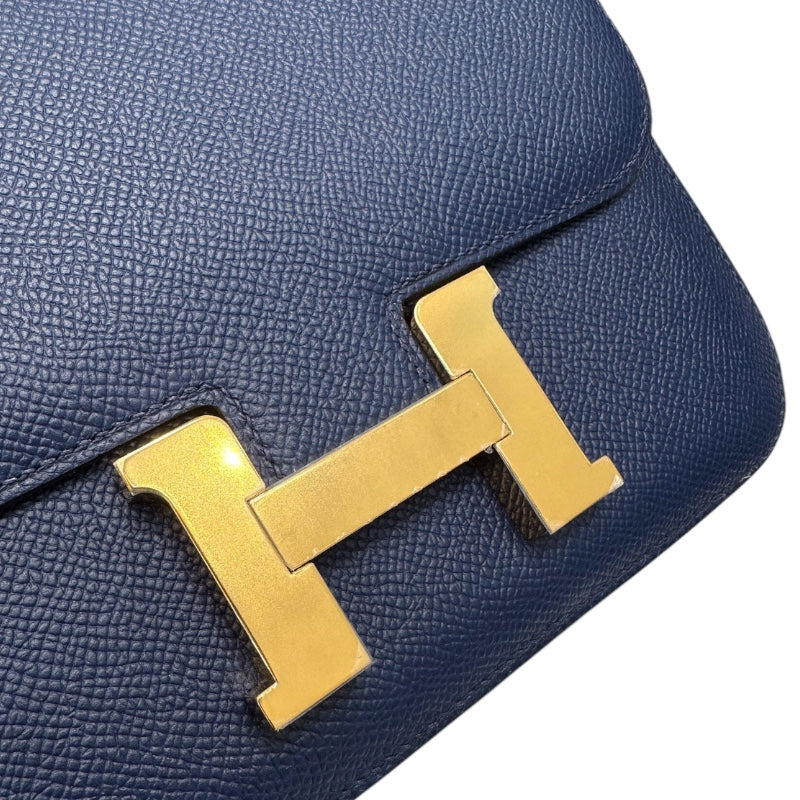 エルメス HERMES コンスタンス3ミニ ブルーネイビー エプソン レディース ショルダーバッグ