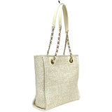 シャネル CHANEL ドーヴィルPM A66939 ホワイト ゴールド金具 ツイード レディース ショルダーバッグ