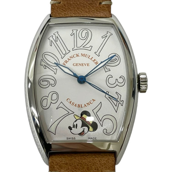 フランク・ミュラー FRANCK MULLER トノウカーベックス カサブランカ ディズニーコレクション100本限定 5850CM.DILTD ステンレススチール　 自動巻き メンズ 腕時計