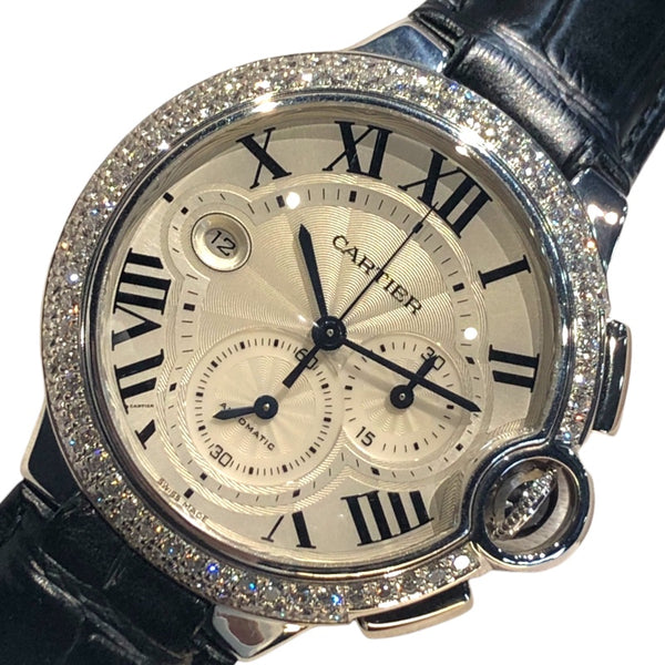 カルティエ Cartier WE902002 K18ホワイトゴールド メンズ 腕時計