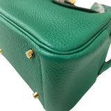エルメス HERMES リンディミニ W刻 ヴェールヴェルティゴ ゴールド金具 トリヨンクレマンス レディース ショルダーバッグ