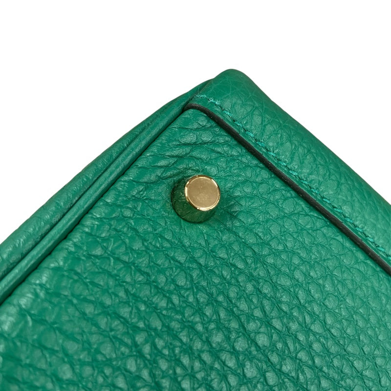 エルメス HERMES リンディミニ W刻 ヴェールヴェルティゴ ゴールド金具 トリヨンクレマンス レディース ショルダーバッグ