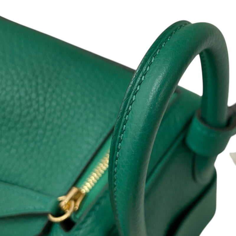 エルメス HERMES リンディミニ W刻 ヴェールヴェルティゴ ゴールド金具 トリヨンクレマンス レディース ショルダーバッグ