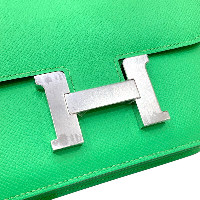 エルメス HERMES コンスタンス3 ミニ W刻印 ヴェールコミック シルバー金具 ヴォーエプソン レディース 2WAYショルダーバッグ