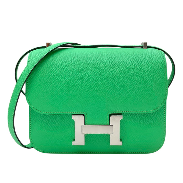 エルメス HERMES コンスタンス3 ミニ W刻印 ヴェールコミック シルバー金具 ヴォーエプソン レディース 2WAYショルダーバッグ