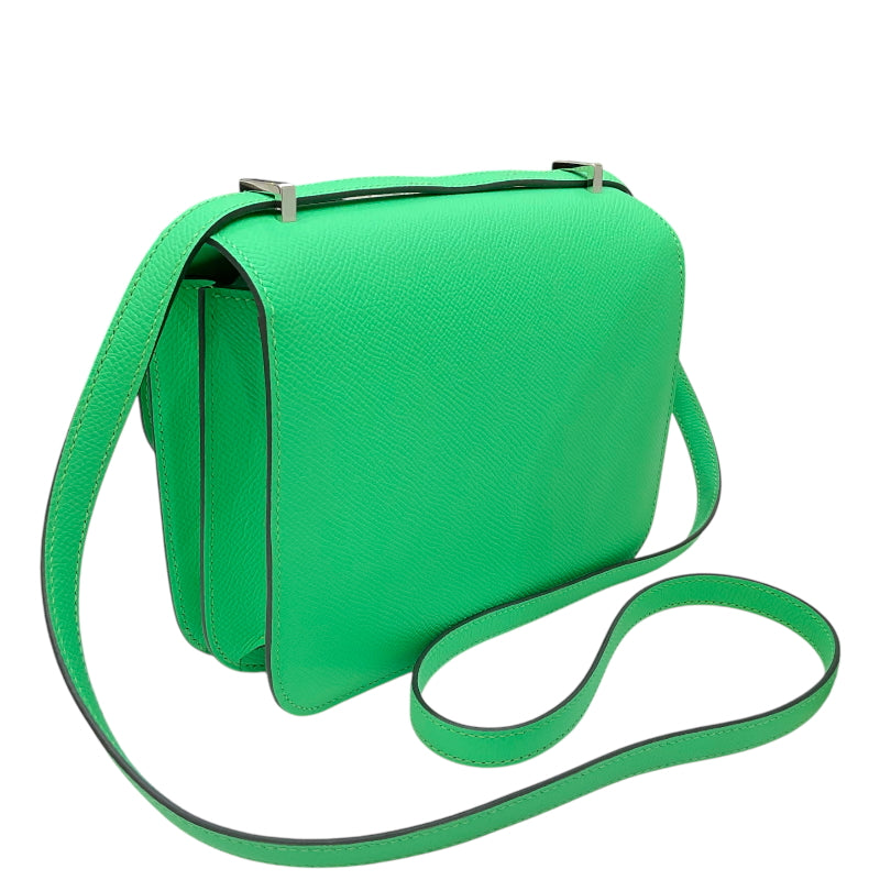 エルメス HERMES コンスタンス3 ミニ W刻印 ヴェールコミック シルバー金具 ヴォーエプソン レディース 2WAYショルダーバッグ