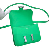 エルメス HERMES コンスタンス3 ミニ W刻印 ヴェールコミック シルバー金具 ヴォーエプソン レディース 2WAYショルダーバッグ