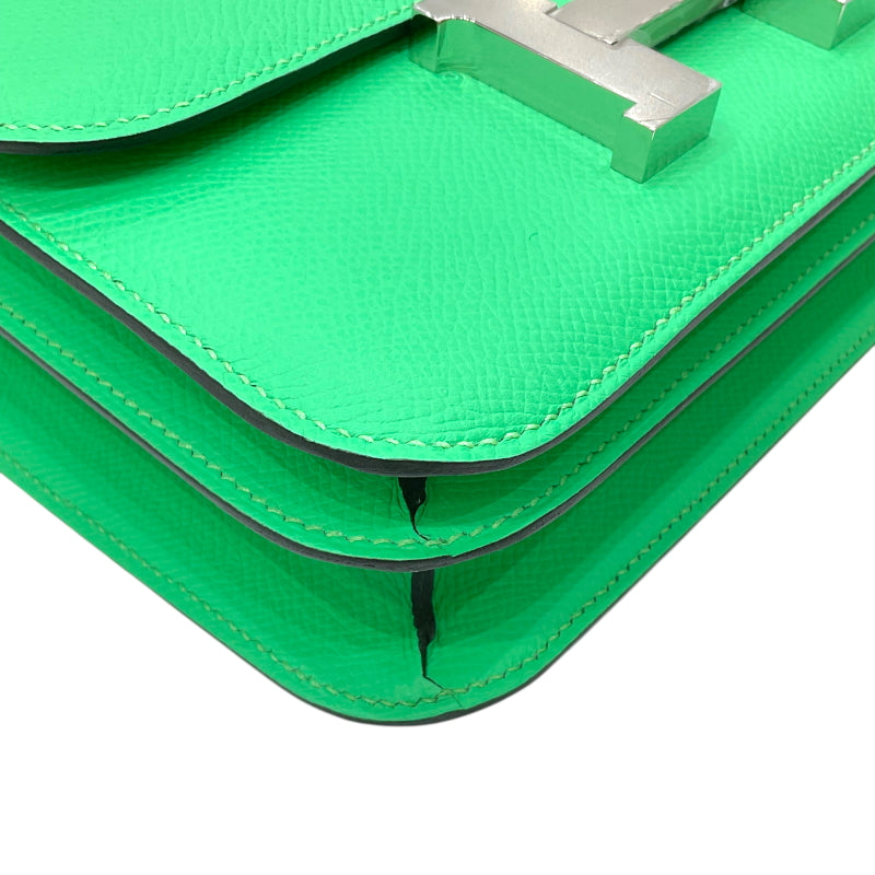 エルメス HERMES コンスタンス3 ミニ W刻印 ヴェールコミック シルバー金具 ヴォーエプソン レディース 2WAYショルダーバッグ