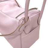 エルメス HERMES リンディ26 ヴェルソ W刻印 モーヴペール×ナタ シルバー金具 トリヨンクレマンス レディース ショルダーバッグ