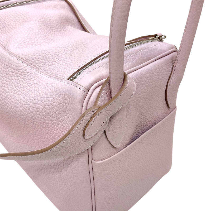 エルメス HERMES リンディ26 ヴェルソ W刻印 モーヴペール×ナタ シルバー金具 トリヨンクレマンス レディース ショルダーバッグ