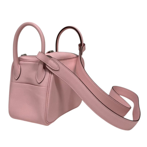 エルメス HERMES リンディミニ B刻 ローズサクラ シルバー金具 スイフト レディース ショルダーバッグ