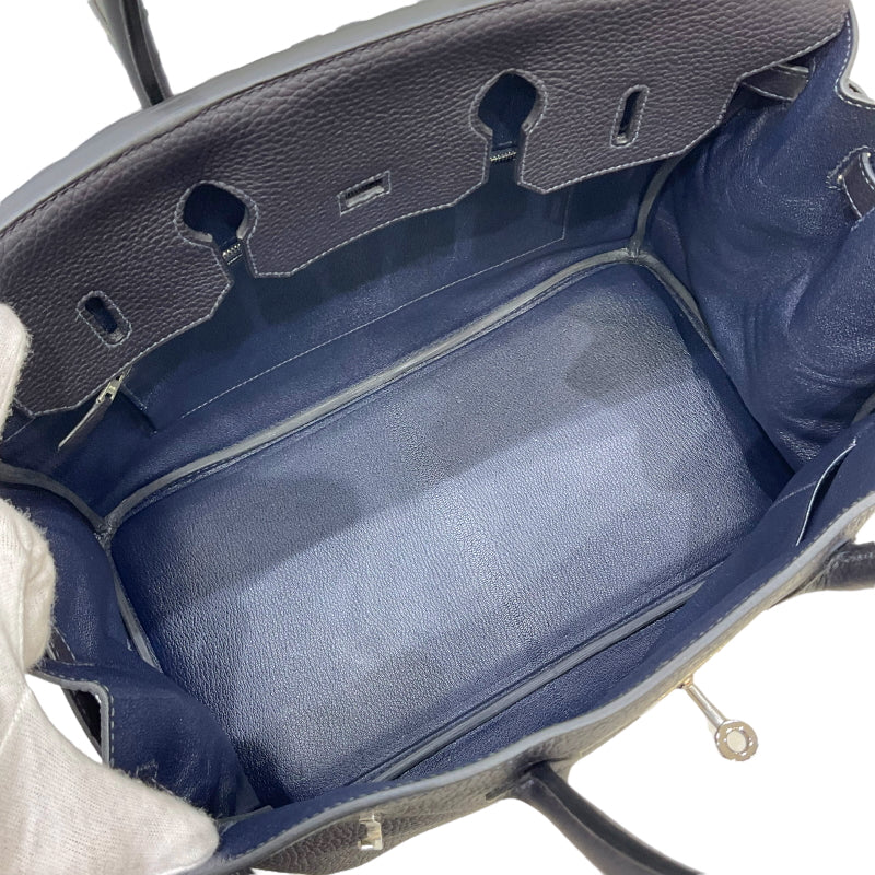 エルメス HERMES バーキン35 U刻印 キャバン シルバー金具 トリヨンクレマンス ユニセックス ハンドバッグ