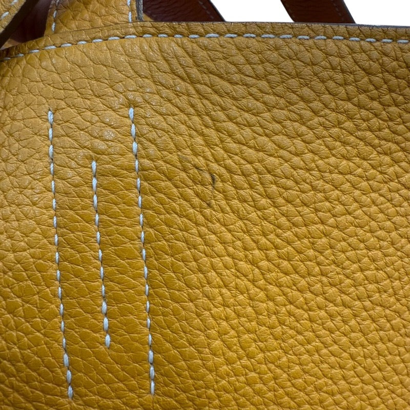 エルメス HERMES ドゥブルセンス36 □R刻印 ムタード・オレンジ トリヨンクレマンス レディース トートバッグ