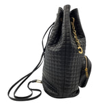 セリーヌ CELINE Cチャームバックバッグ 188243 ブラック　ゴールド金具 レザー レディース リュック・デイパック