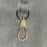 エルメス HERMES ヴァルパライソPM ブルー トワル・レザー レディース ハンドバッグ