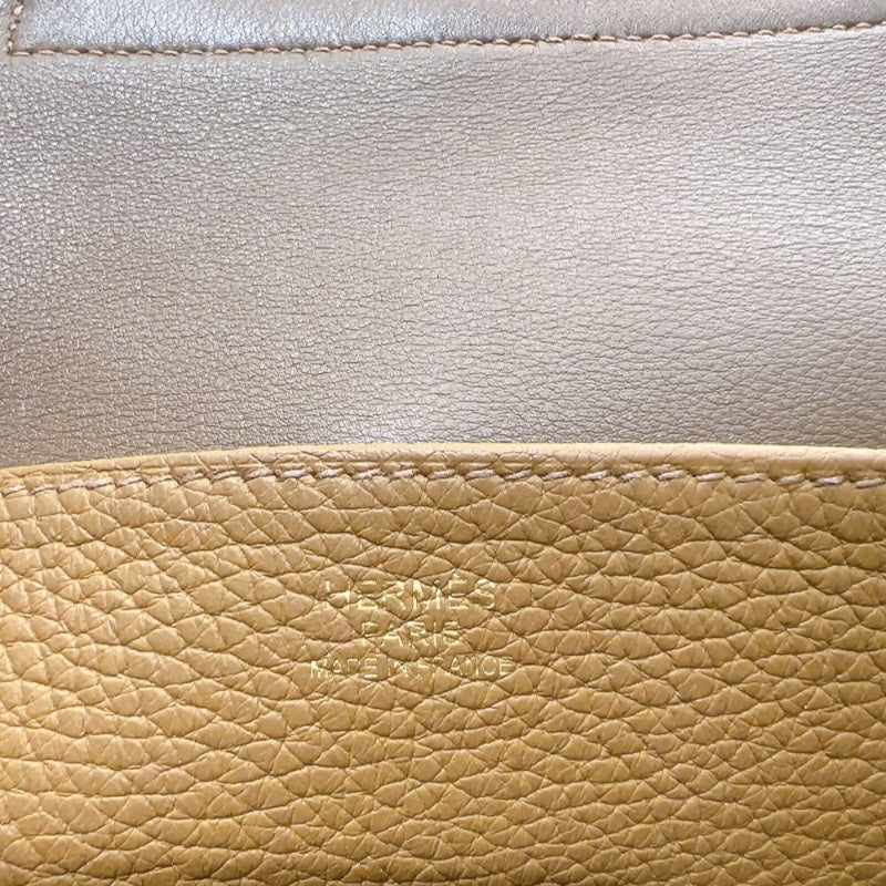 エルメス HERMES アルザン25 ヴェルソ Z刻印 (2021年製) ベージュドゥワイマール・ビスキュイ・ゴールド金具 トリヨンクレマンス レディース ショルダーバッグ
