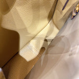 エルメス HERMES アルザン25 ヴェルソ Z刻印 (2021年製) ベージュドゥワイマール・ビスキュイ・ゴールド金具 トリヨンクレマンス レディース ショルダーバッグ