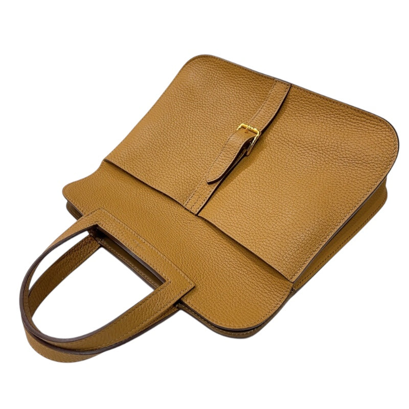 エルメス HERMES アルザン25 ヴェルソ Z刻印 (2021年製) ベージュドゥワイマール・ビスキュイ・ゴールド金具 トリヨンクレマンス レディース ショルダーバッグ