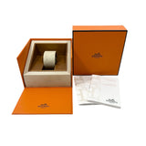エルメス HERMES クリッパー CL4.210 ライトブルー SS クオーツ レディース 腕時計
