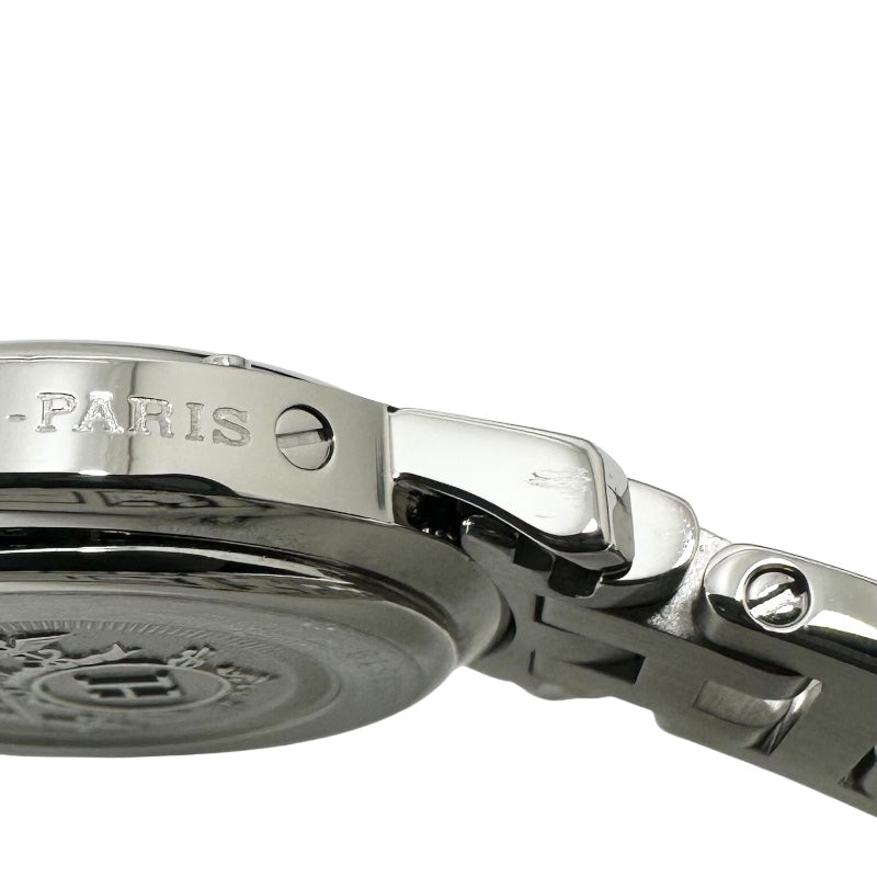 エルメス HERMES クリッパー CL4.210 ライトブルー SS クオーツ レディース 腕時計
