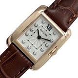 カルティエ Cartier タンク アングレーズ SM WJTA0007 K18PG/レザーベルト クオーツ レディース 腕時計