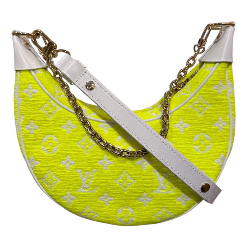 ルイ・ヴィトン LOUIS VUITTON ループ チェーンショルダーバッグ M81484 イエロー モノグラム・ジャガードベルベット メンズ ショルダーバッグ