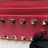 ヴァレンティノ VALENTINO ロックスタッズ　カードホルダー ピンク/GD レザー レディース カードケース
