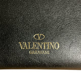 ヴァレンティノ VALENTINO ロックスタッズ 2つ折り財布 ブラック レザー レディース 二つ折り財布