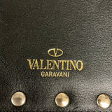 ヴァレンティノ VALENTINO ロックスタッズ 2つ折り財布 ブラック レザー レディース 二つ折り財布