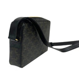 セリーヌ CELINE ミディアム メッセンジャーバッグ 194502 ブラック トリオンフキャンバス レディース ショルダーバッグ
